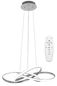 Toolight - Závesná stropná lampa Node LED s diaľkovým ovládaním - chróm - APP816-CP