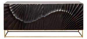 Dizajnová komoda Shayla 177 cm čierne mango
