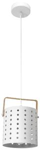 Toolight - Závesná stropná lampa Perfor - biela - APP957-1CP