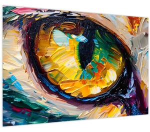Obraz - Maľba mačacieho oka (90x60 cm)