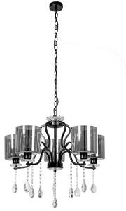 Toolight - Závesná stropná lampa Pure - čierna - APP958-5CP