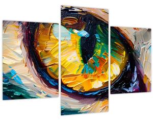 Obraz - Maľba mačacieho oka (90x60 cm)