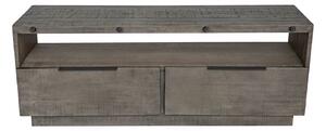 Dizajnový TV stolík Harlow 150 cm sivý - borovica