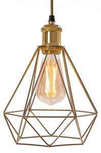 Toolight - Závesná stropná lampa Reno - zlatá - 392197