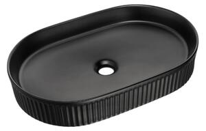 Comad Keramické umývadlo na dosku BEYOND 3 BLACK, čierna mat