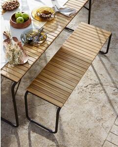 Záhradný jedálenský stôl s doskou z akáciového dreva Kave Home Yukari, 165 x 90 cm