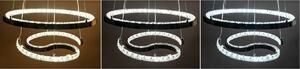 Toolight - Závesná stropná lampa Ring Crystal LED - chróm - APP773-2CP
