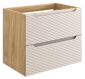 Comad Kúpeľňová skrinka pod umývadlo Ocean Beige 70 béžová/dub olejovaný