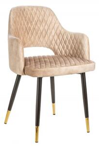 Dizajnová stolička Laney ružový zamat