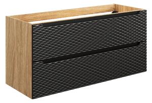 Comad Kúpeľňová skrinka pod umývadlo Ocean Black 120 čierna/dub olejovaný