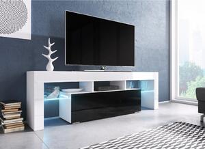 CAMA MEBLE TV stolík TORO 138 Farba: biela/čierna