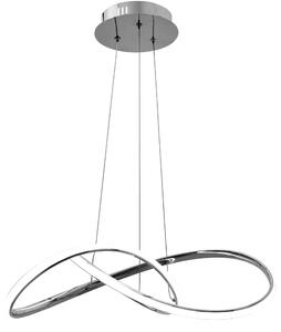 Toolight - Závesná stropná lampa Tango LED s diaľkovým ovládaním - chróm - APP393-CP