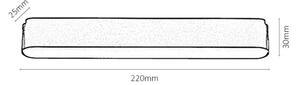 Rabalux 70123-LED Stm. str. svieti. do 1-fáz. lišt. sys. LiTrack 12W/24V 22 cm