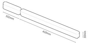Rabalux 70205 - Nap. zdroj pre svietidlá v liš. sys. LiTrack 180W/24V 10,2+41 cm