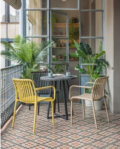 Čierna záhradná stolička Kave Home Isabellini