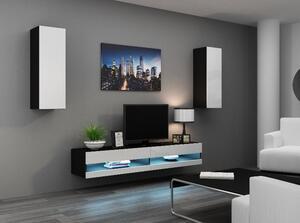 CAMA MEBLE Obývacia stena VIGO NEW 10 Farba: biela/čierna