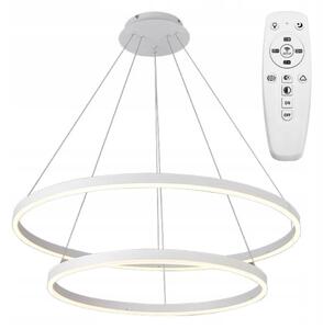 Toolight - Závesná stropná lampa Vegas LED s diaľkovým ovládaním - biela - APP658