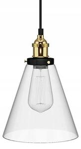 Toolight - Závesná stropná lampa Verto A - čierna/transparentná - APP042-1CP