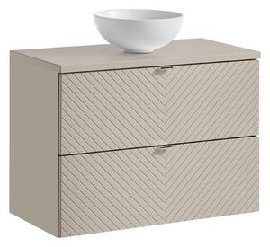 Comad Kúpeľňová skrinka s doskovým umývadlom SET-VIC B CASHMERE 80 kašmír