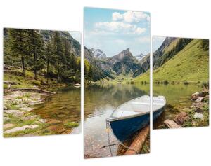 Obraz - Seealpsee, jazero Švajčiarska (90x60 cm)