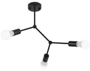 Toolight - Závesná stropná lampa Visci 3 - čierna - APP736-3C