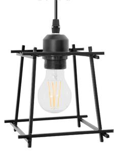 Toolight - Závesná stropná lampa Wire - čierna - APP221-7CP