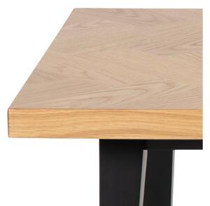 Dizajnový konferenčný stolík Cristopher 120 cm vzor dub