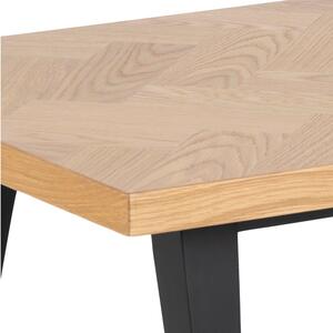 Dizajnový konferenčný stolík Cristopher 120 cm vzor dub