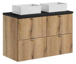 Comad Kúpeľňová skrinka s doskovým umývadlom set Nova Oak 100 dub coast evoke