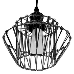 Toolight - Závesná stropná lampa Wire - čierna - APP941-1CP