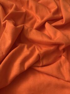 Zdravsi-spanok Posteľná plachta Jersey 037-Oranžová 180x200 cm