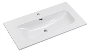 Comad Nábytkové keramické umývadlo FLY WHITE GLOSS UM 80-46 DP, 81x46 cm, biela lesklá