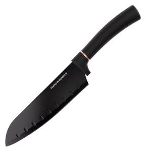 TEMPO-KONDELA LONAN, sada nožov s magnetickým držiakom, 6 ks, čierna