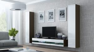 CAMA MEBLE Obývacia stena VIGO NEW 4 Farba: sivá/biela