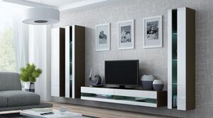 CAMA MEBLE Obývacia stena VIGO NEW 6 Farba: sivá/biela