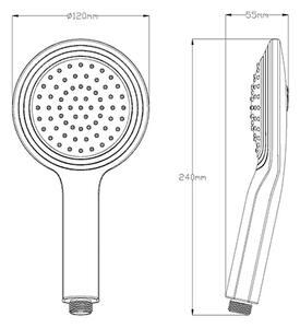 Digi ručná sprcha s LED osvetlením a displejom DX7064 Eisl Sanitär