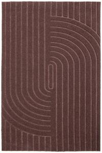 Textilná rohožka EMBOSSED VELVET T-008 HNEDÁ rozmer: 40x60 cm