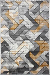 Koberec Cosmic Carving 5103 GREY/GOLD rozmery koberec: 80x150 cm