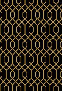 Koberec Cosmic Carving 5103 GREY/GOLD rozmery koberec: 80x150 cm