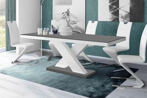 HUBERTUS Rozkladací jedálenský stôl XENON MAT Farba: biela