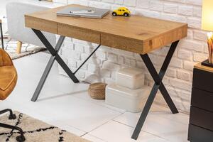 Dizajnový písací stôl Kiana 110 cm vzor dub