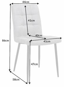 Dizajnová stolička Modern svetlosivá