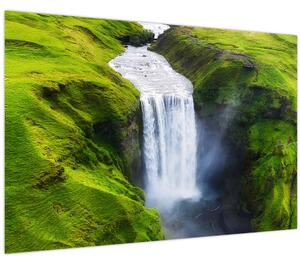 Obraz - Vodopád Skogafoss (90x60 cm)