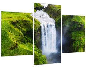 Obraz - Vodopád Skogafoss (90x60 cm)