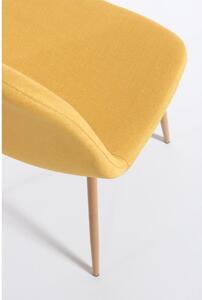 Súprava 2 žltých jedálenských stoličiek Essentials Lissy