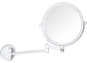 Bemeta Design WHITE: Kozmetické zrkadlo, ø 200 mm, obojstranné - 112201514
