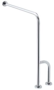 Bemeta Design HELP: Madlo, s dvojitým kotvením do zeme, pravé, s krytkou, nerez, lesk - 301122141