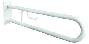 Bemeta Design HELP: Madlo, 750 mm, v tvare U, s držiakom TP, sklopné, s krytkou, biela - 301407303