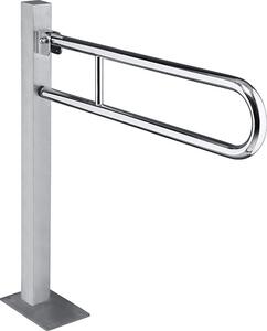 Bemeta Design HELP: Madlo, 813 mm, v tvare U, sklopné, ukotvené do zeme, bez krytky, nerez, lesk - 301107601