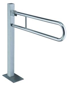 Bemeta Design HELP: Sklopný úchyt v tvare U ukotvený do zeme 813 mm, nerez, brus, bez krytky - 301107602